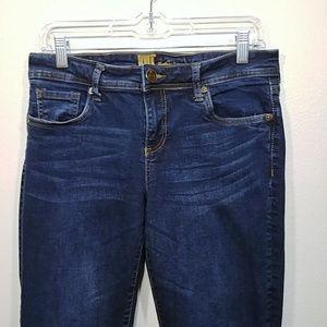 Kut from the Kloth Dark Wash Roll Cuff Jeans sz 6